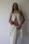 AMARA WRAP SKIRT CREAM