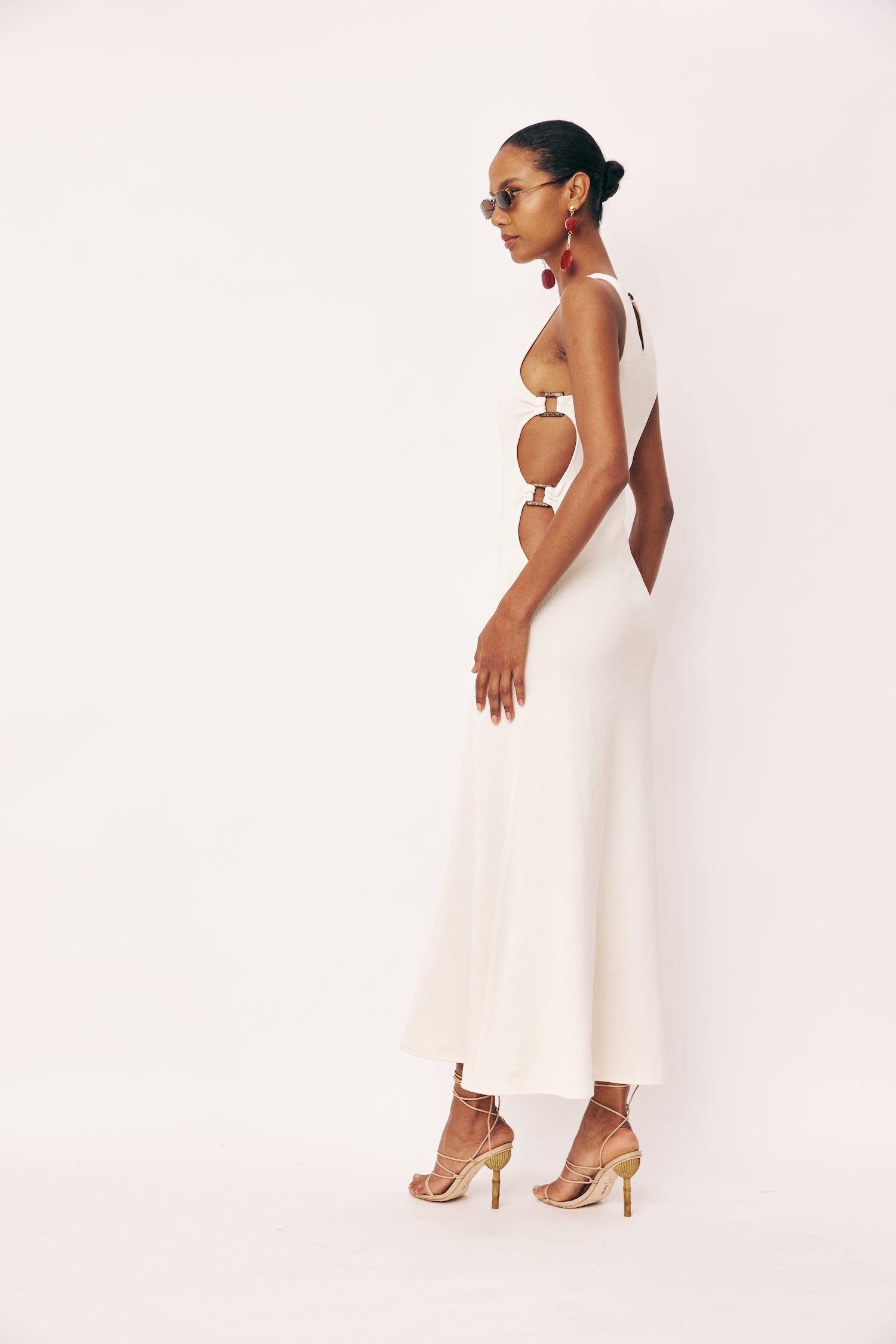 Rent Savannah Morrow Ecru Dress | By Rotation UK