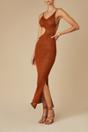 TIVA DRESS TERRACOTTA