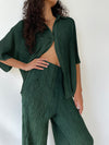 MAVEN BUTTON UP— EMERALD