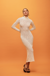 GIGI KNIT DRESS — IVORY