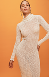 GIGI KNIT DRESS — IVORY