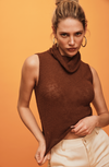 VITA KNIT TOP — COCOA