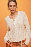AMAL KNIT TOP — IVORY