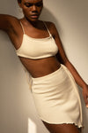 NOVIA KNIT SKIRT CREAM