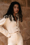 JADA CROPPED JACKET CREAM