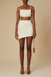 NOVIA KNIT SKIRT CREAM